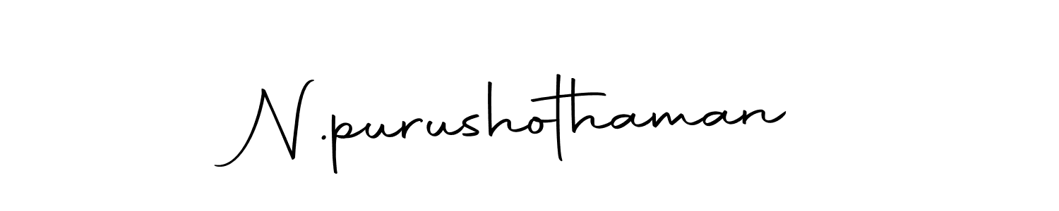 Create a beautiful signature design for name N.purushothaman. With this signature (Autography-DOLnW) fonts, you can make a handwritten signature for free. N.purushothaman signature style 10 images and pictures png