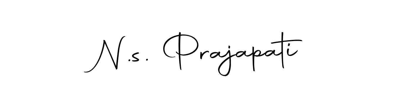 You should practise on your own different ways (Autography-DOLnW) to write your name (N.s. Prajapati) in signature. don't let someone else do it for you. N.s. Prajapati signature style 10 images and pictures png