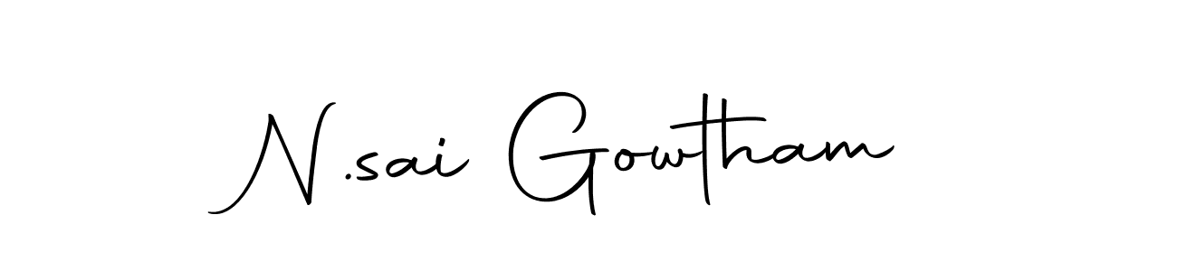 Use a signature maker to create a handwritten signature online. With this signature software, you can design (Autography-DOLnW) your own signature for name N.sai Gowtham. N.sai Gowtham signature style 10 images and pictures png