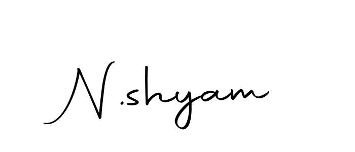 Design your own signature with our free online signature maker. With this signature software, you can create a handwritten (Autography-DOLnW) signature for name N.shyam. N.shyam signature style 10 images and pictures png