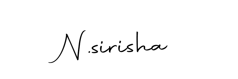 Create a beautiful signature design for name N.sirisha. With this signature (Autography-DOLnW) fonts, you can make a handwritten signature for free. N.sirisha signature style 10 images and pictures png