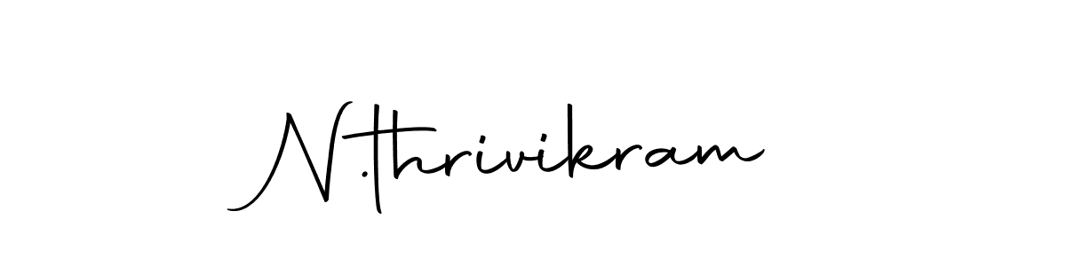 Also we have N.thrivikram name is the best signature style. Create professional handwritten signature collection using Autography-DOLnW autograph style. N.thrivikram signature style 10 images and pictures png