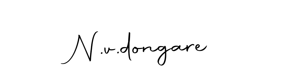 N.v.dongare stylish signature style. Best Handwritten Sign (Autography-DOLnW) for my name. Handwritten Signature Collection Ideas for my name N.v.dongare. N.v.dongare signature style 10 images and pictures png