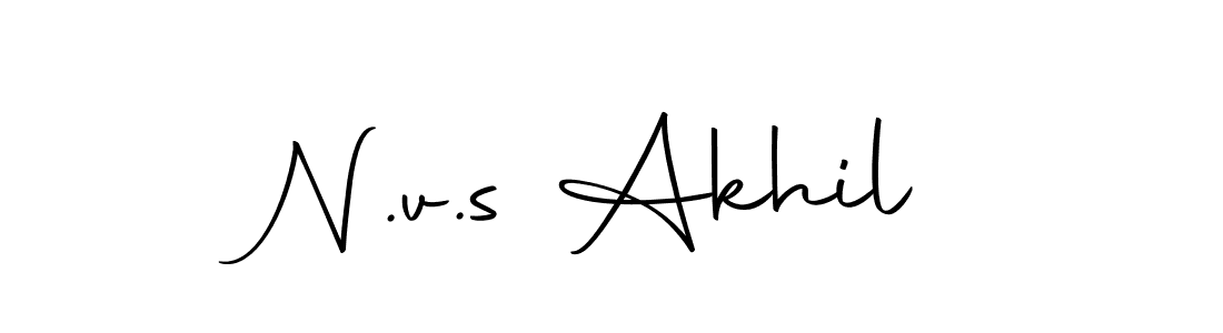 if you are searching for the best signature style for your name N.v.s Akhil. so please give up your signature search. here we have designed multiple signature styles  using Autography-DOLnW. N.v.s Akhil signature style 10 images and pictures png