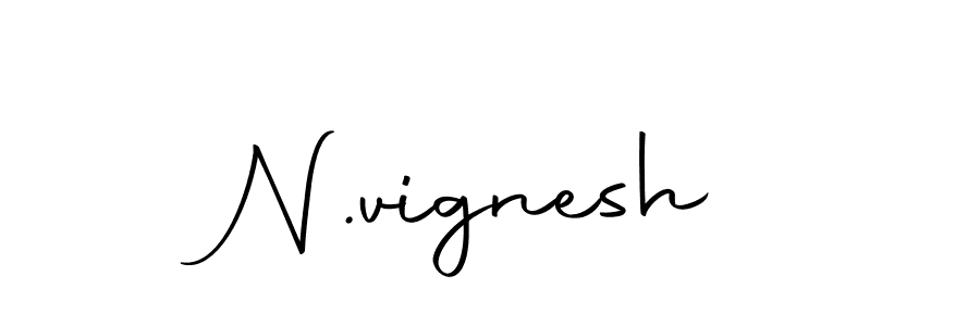 How to make N.vignesh signature? Autography-DOLnW is a professional autograph style. Create handwritten signature for N.vignesh name. N.vignesh signature style 10 images and pictures png
