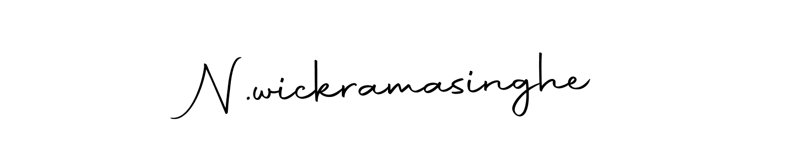 Create a beautiful signature design for name N.wickramasinghe. With this signature (Autography-DOLnW) fonts, you can make a handwritten signature for free. N.wickramasinghe signature style 10 images and pictures png