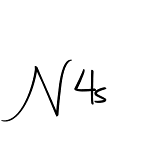 Make a beautiful signature design for name N4s. Use this online signature maker to create a handwritten signature for free. N4s signature style 10 images and pictures png