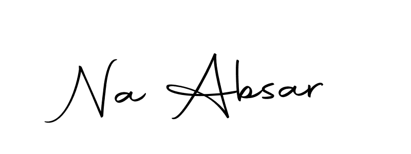 How to make Na Absar signature? Autography-DOLnW is a professional autograph style. Create handwritten signature for Na Absar name. Na Absar signature style 10 images and pictures png