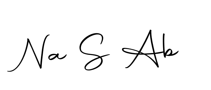 Similarly Autography-DOLnW is the best handwritten signature design. Signature creator online .You can use it as an online autograph creator for name Na S Ab. Na S Ab signature style 10 images and pictures png