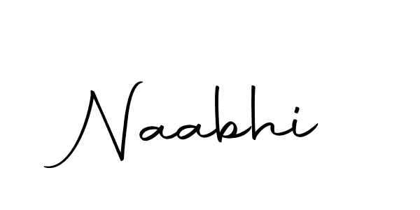 Create a beautiful signature design for name Naabhi. With this signature (Autography-DOLnW) fonts, you can make a handwritten signature for free. Naabhi signature style 10 images and pictures png