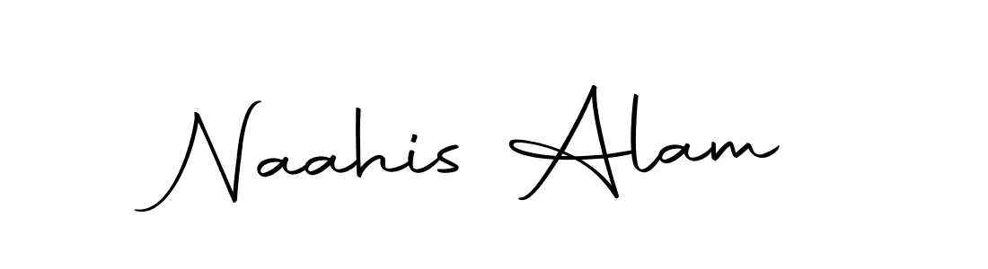 Create a beautiful signature design for name Naahis Alam. With this signature (Autography-DOLnW) fonts, you can make a handwritten signature for free. Naahis Alam signature style 10 images and pictures png