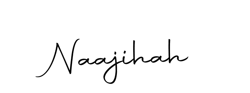 Design your own signature with our free online signature maker. With this signature software, you can create a handwritten (Autography-DOLnW) signature for name Naajihah. Naajihah signature style 10 images and pictures png