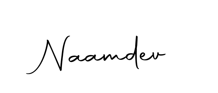 Use a signature maker to create a handwritten signature online. With this signature software, you can design (Autography-DOLnW) your own signature for name Naamdev. Naamdev signature style 10 images and pictures png