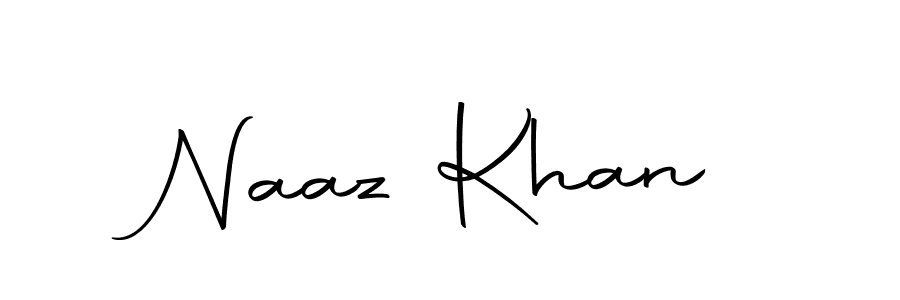 How to make Naaz Khan name signature. Use Autography-DOLnW style for creating short signs online. This is the latest handwritten sign. Naaz Khan signature style 10 images and pictures png