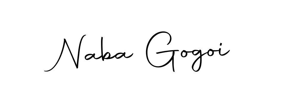 Create a beautiful signature design for name Naba Gogoi. With this signature (Autography-DOLnW) fonts, you can make a handwritten signature for free. Naba Gogoi signature style 10 images and pictures png