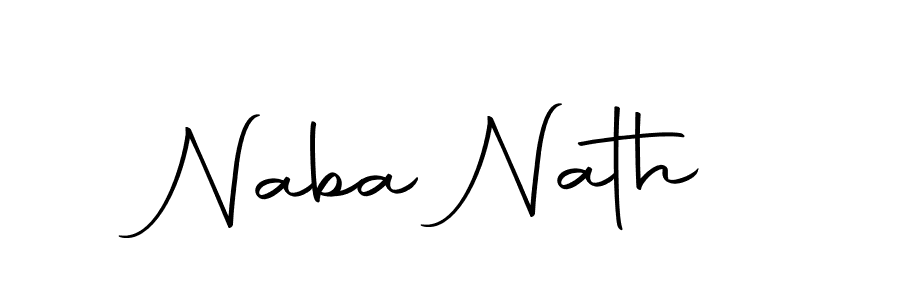 How to make Naba Nath name signature. Use Autography-DOLnW style for creating short signs online. This is the latest handwritten sign. Naba Nath signature style 10 images and pictures png