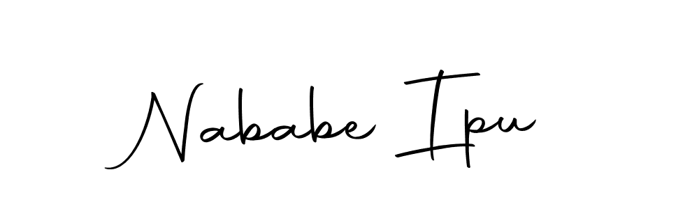 The best way (Autography-DOLnW) to make a short signature is to pick only two or three words in your name. The name Nababe Ipu include a total of six letters. For converting this name. Nababe Ipu signature style 10 images and pictures png