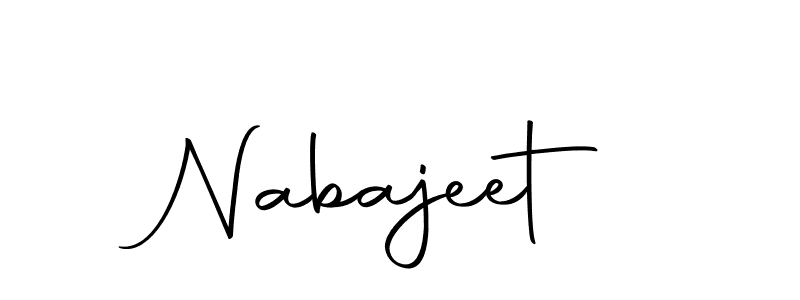 You should practise on your own different ways (Autography-DOLnW) to write your name (Nabajeet) in signature. don't let someone else do it for you. Nabajeet signature style 10 images and pictures png