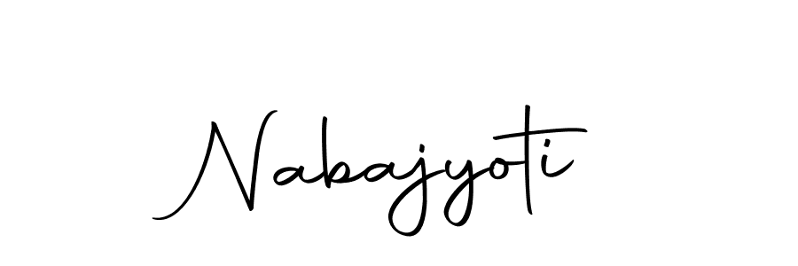 Make a beautiful signature design for name Nabajyoti. With this signature (Autography-DOLnW) style, you can create a handwritten signature for free. Nabajyoti signature style 10 images and pictures png
