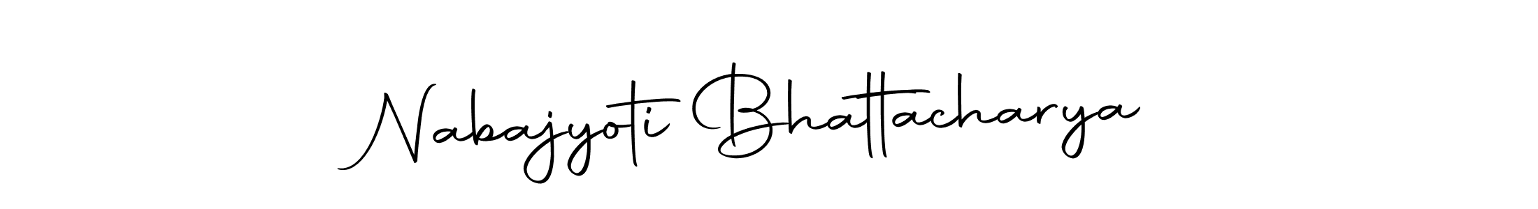 Design your own signature with our free online signature maker. With this signature software, you can create a handwritten (Autography-DOLnW) signature for name Nabajyoti Bhattacharya. Nabajyoti Bhattacharya signature style 10 images and pictures png