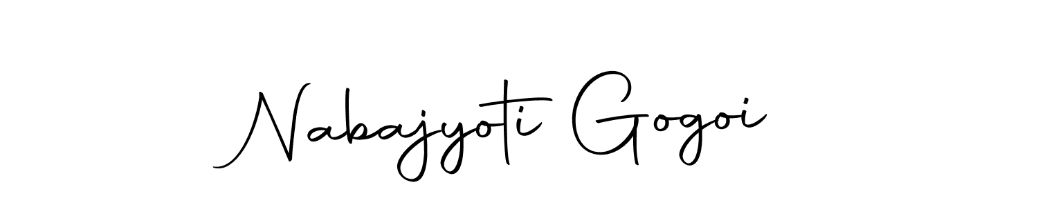Design your own signature with our free online signature maker. With this signature software, you can create a handwritten (Autography-DOLnW) signature for name Nabajyoti Gogoi. Nabajyoti Gogoi signature style 10 images and pictures png
