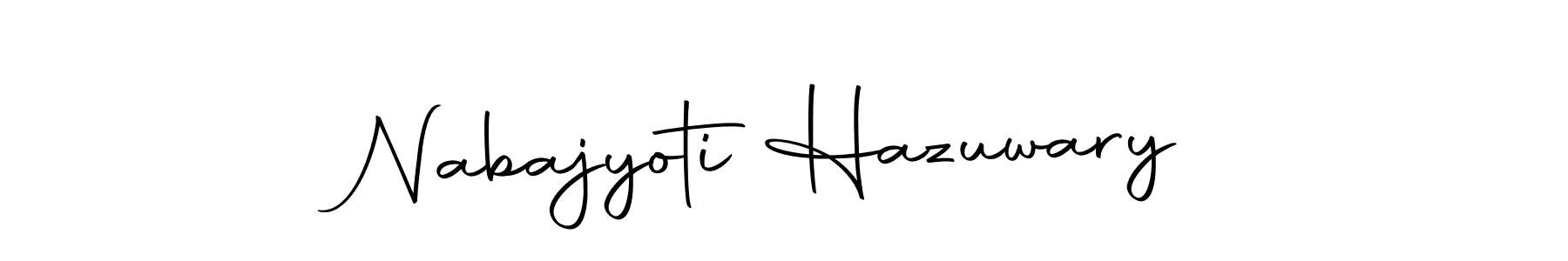 The best way (Autography-DOLnW) to make a short signature is to pick only two or three words in your name. The name Nabajyoti Hazuwary include a total of six letters. For converting this name. Nabajyoti Hazuwary signature style 10 images and pictures png