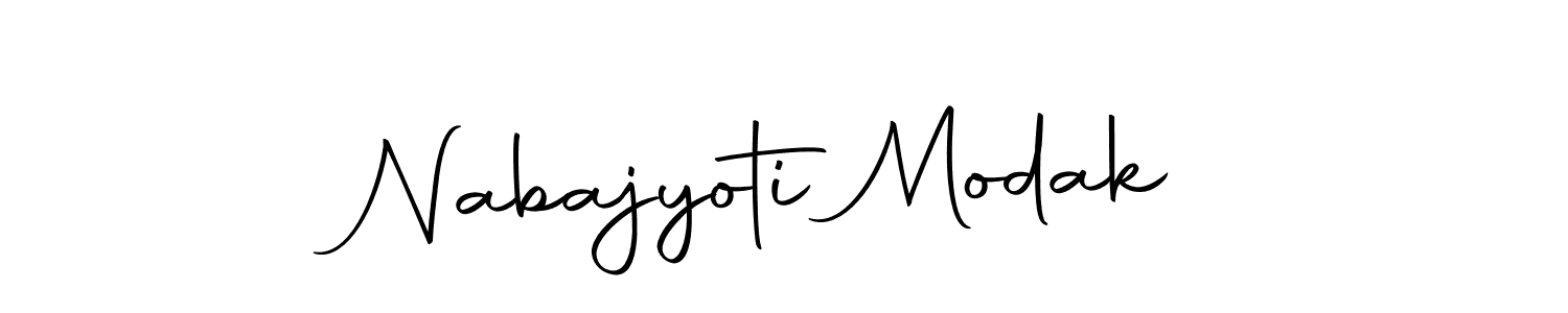 if you are searching for the best signature style for your name Nabajyoti Modak. so please give up your signature search. here we have designed multiple signature styles  using Autography-DOLnW. Nabajyoti Modak signature style 10 images and pictures png