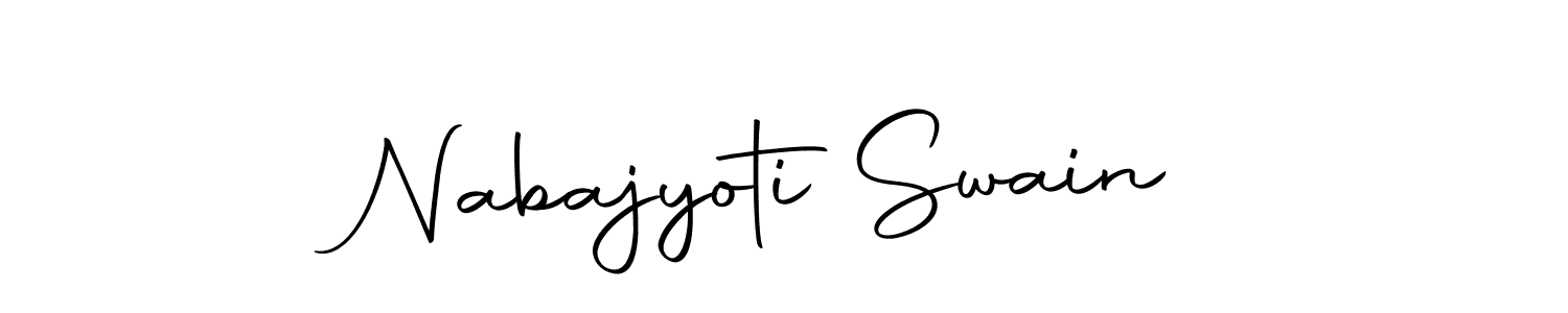 Use a signature maker to create a handwritten signature online. With this signature software, you can design (Autography-DOLnW) your own signature for name Nabajyoti Swain. Nabajyoti Swain signature style 10 images and pictures png