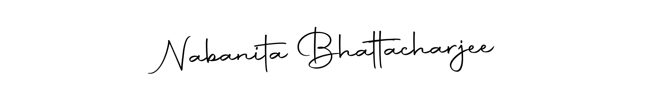 Make a beautiful signature design for name Nabanita Bhattacharjee. With this signature (Autography-DOLnW) style, you can create a handwritten signature for free. Nabanita Bhattacharjee signature style 10 images and pictures png