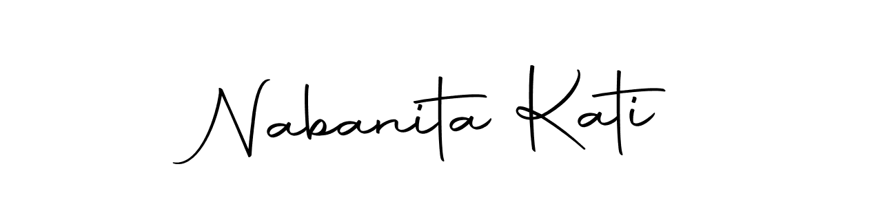 Create a beautiful signature design for name Nabanita Kati. With this signature (Autography-DOLnW) fonts, you can make a handwritten signature for free. Nabanita Kati signature style 10 images and pictures png