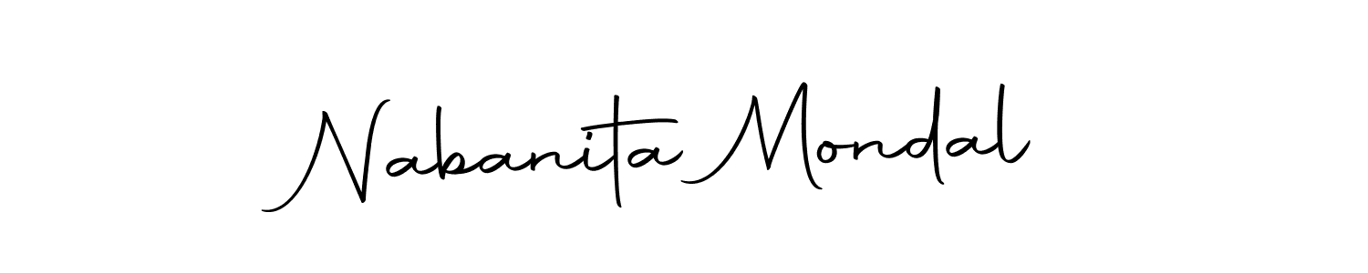 How to make Nabanita Mondal signature? Autography-DOLnW is a professional autograph style. Create handwritten signature for Nabanita Mondal name. Nabanita Mondal signature style 10 images and pictures png