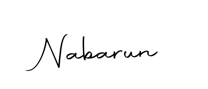 How to make Nabarun signature? Autography-DOLnW is a professional autograph style. Create handwritten signature for Nabarun name. Nabarun signature style 10 images and pictures png