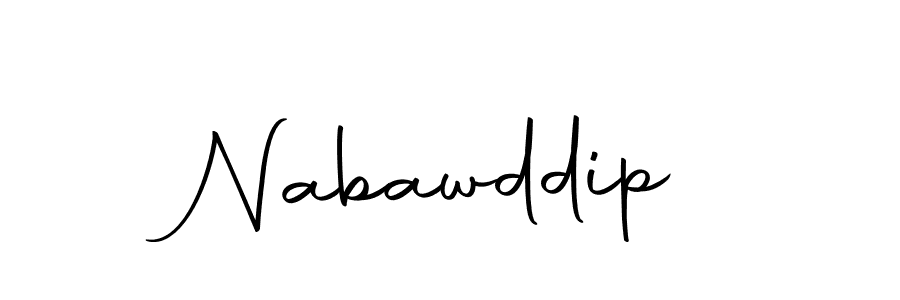 Here are the top 10 professional signature styles for the name Nabawddip. These are the best autograph styles you can use for your name. Nabawddip signature style 10 images and pictures png