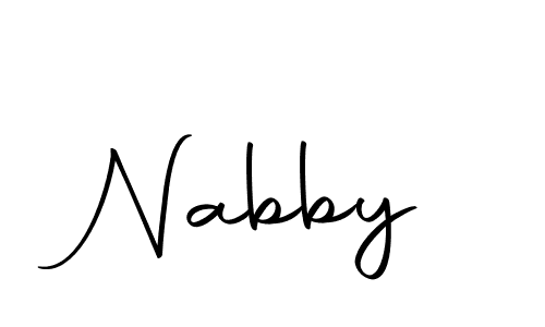 Make a short Nabby signature style. Manage your documents anywhere anytime using Autography-DOLnW. Create and add eSignatures, submit forms, share and send files easily. Nabby signature style 10 images and pictures png