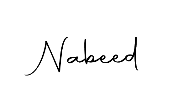 Nabeed stylish signature style. Best Handwritten Sign (Autography-DOLnW) for my name. Handwritten Signature Collection Ideas for my name Nabeed. Nabeed signature style 10 images and pictures png