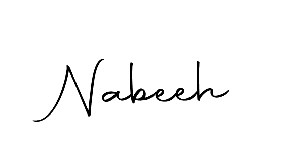 How to make Nabeeh signature? Autography-DOLnW is a professional autograph style. Create handwritten signature for Nabeeh name. Nabeeh signature style 10 images and pictures png