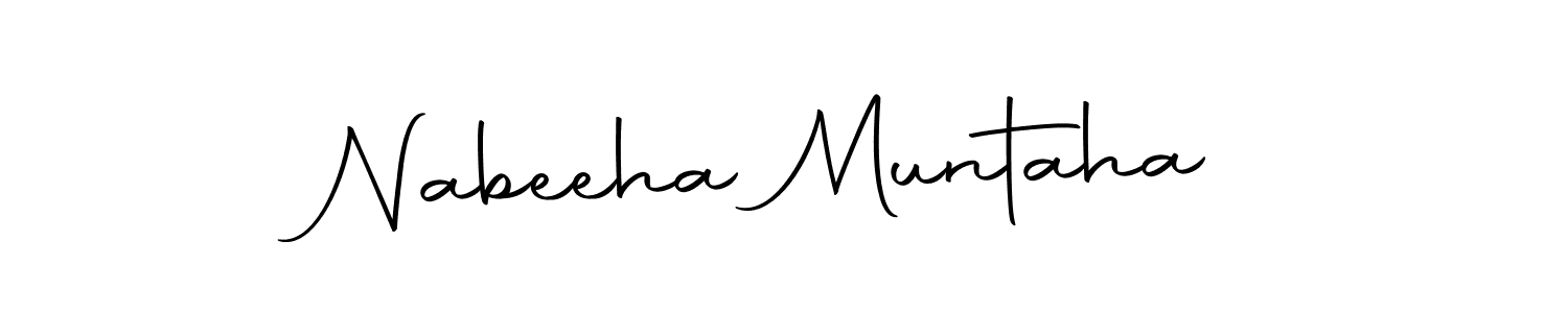 You should practise on your own different ways (Autography-DOLnW) to write your name (Nabeeha Muntaha) in signature. don't let someone else do it for you. Nabeeha Muntaha signature style 10 images and pictures png