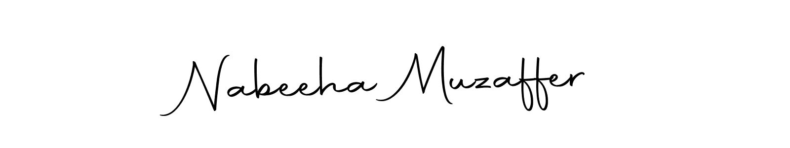 The best way (Autography-DOLnW) to make a short signature is to pick only two or three words in your name. The name Nabeeha Muzaffer include a total of six letters. For converting this name. Nabeeha Muzaffer signature style 10 images and pictures png