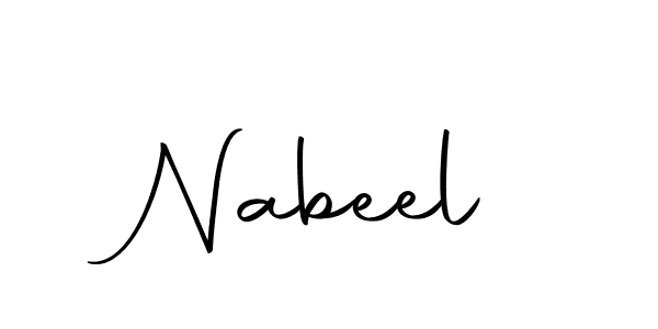 Nabeel stylish signature style. Best Handwritten Sign (Autography-DOLnW) for my name. Handwritten Signature Collection Ideas for my name Nabeel. Nabeel signature style 10 images and pictures png