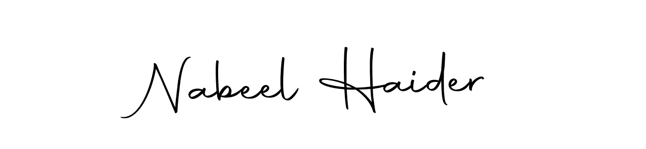 Nabeel Haider stylish signature style. Best Handwritten Sign (Autography-DOLnW) for my name. Handwritten Signature Collection Ideas for my name Nabeel Haider. Nabeel Haider signature style 10 images and pictures png