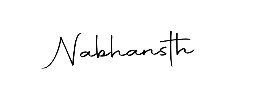 Create a beautiful signature design for name Nabhansth. With this signature (Autography-DOLnW) fonts, you can make a handwritten signature for free. Nabhansth signature style 10 images and pictures png