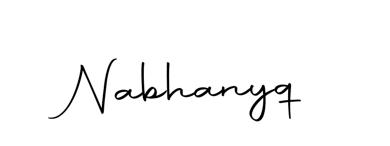 Autography-DOLnW is a professional signature style that is perfect for those who want to add a touch of class to their signature. It is also a great choice for those who want to make their signature more unique. Get Nabhanyq name to fancy signature for free. Nabhanyq signature style 10 images and pictures png