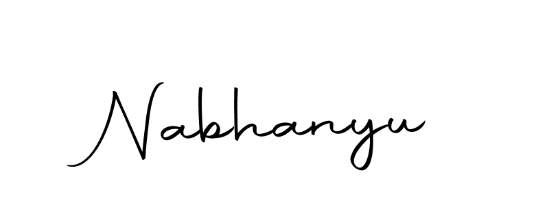 Make a beautiful signature design for name Nabhanyu. With this signature (Autography-DOLnW) style, you can create a handwritten signature for free. Nabhanyu signature style 10 images and pictures png