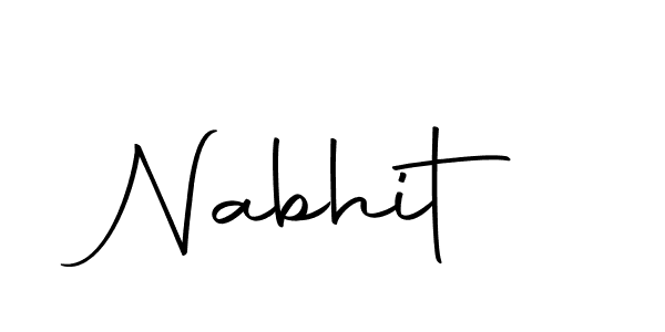 You should practise on your own different ways (Autography-DOLnW) to write your name (Nabhit) in signature. don't let someone else do it for you. Nabhit signature style 10 images and pictures png