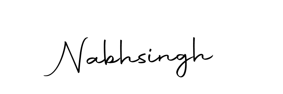 Use a signature maker to create a handwritten signature online. With this signature software, you can design (Autography-DOLnW) your own signature for name Nabhsingh. Nabhsingh signature style 10 images and pictures png