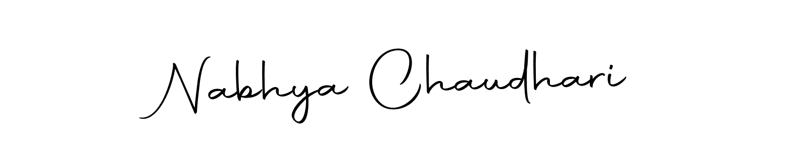 Here are the top 10 professional signature styles for the name Nabhya Chaudhari. These are the best autograph styles you can use for your name. Nabhya Chaudhari signature style 10 images and pictures png