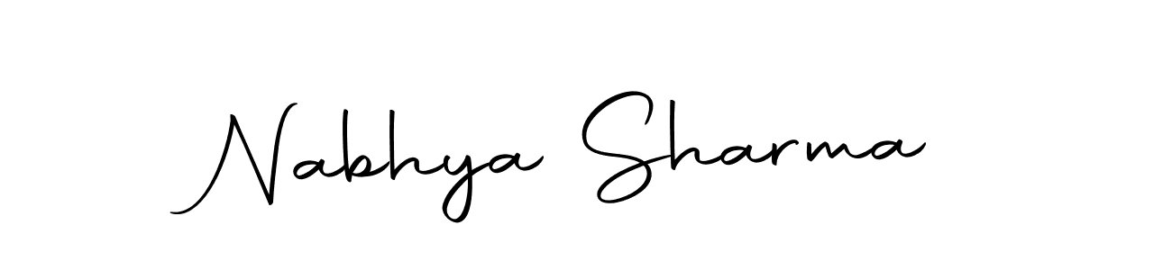 How to make Nabhya Sharma signature? Autography-DOLnW is a professional autograph style. Create handwritten signature for Nabhya Sharma name. Nabhya Sharma signature style 10 images and pictures png