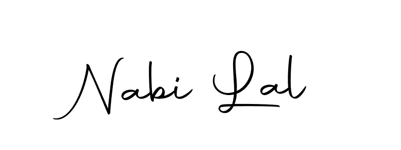 Create a beautiful signature design for name Nabi Lal. With this signature (Autography-DOLnW) fonts, you can make a handwritten signature for free. Nabi Lal signature style 10 images and pictures png