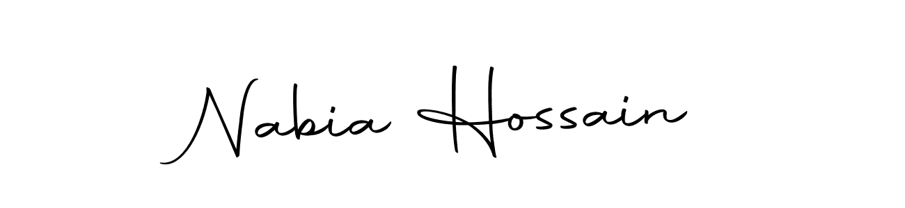 Similarly Autography-DOLnW is the best handwritten signature design. Signature creator online .You can use it as an online autograph creator for name Nabia Hossain. Nabia Hossain signature style 10 images and pictures png