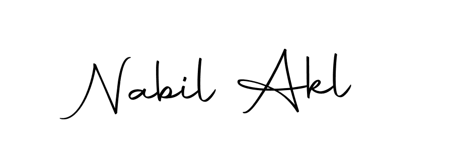You should practise on your own different ways (Autography-DOLnW) to write your name (Nabil Akl) in signature. don't let someone else do it for you. Nabil Akl signature style 10 images and pictures png